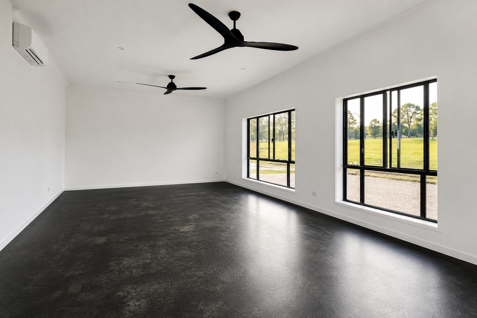 Light-filled living room completed by DAMAK Builders