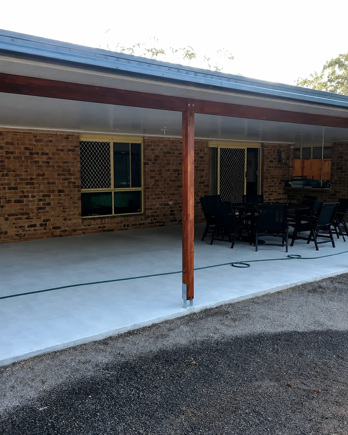 Covered patio build
